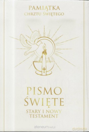 Pismo Święte Stary Testament i Nowy Testament duże - Pamiątka Chrztu [KSIĄŻKA]