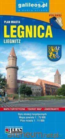 Plan miasta - Legnica/powiat 1:11 000/1:75 000 [KSIĄŻKA]