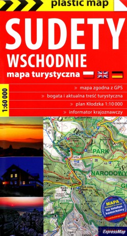 Plastic map Sudety Wschodnie 1:60 000