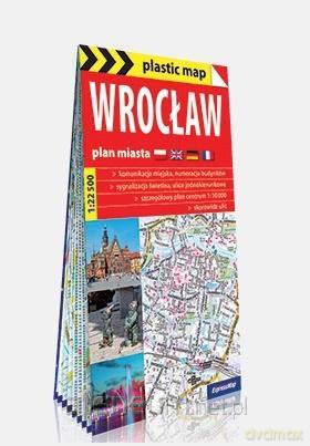 Plastic map Wrocław 1:22 500 plan miasta [KSIĄŻKA]