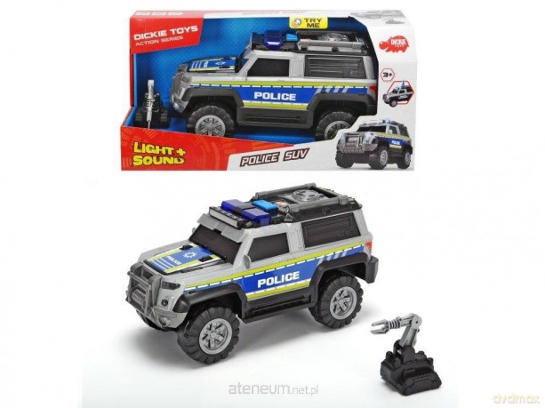 Policja SUV srebrna 30 cm