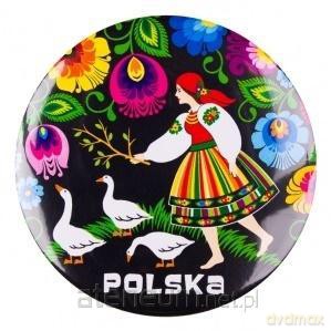Przypinka duża - gąski Polska 58 mm