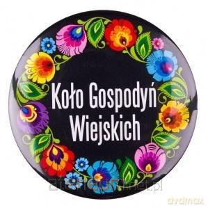 Przypinka duża - Koło Gospodyń.. łowicka czarna
