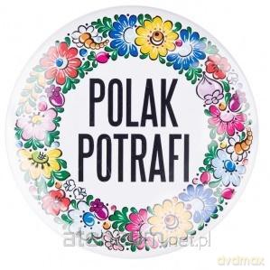 Przypinka duża - Polak potrafi opolska 58 mm