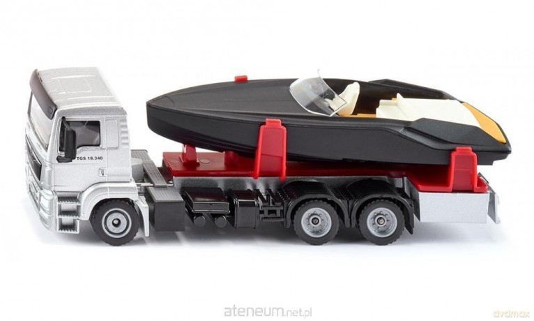 Siku Super - Ciężarówka MAN LKW z motorówką