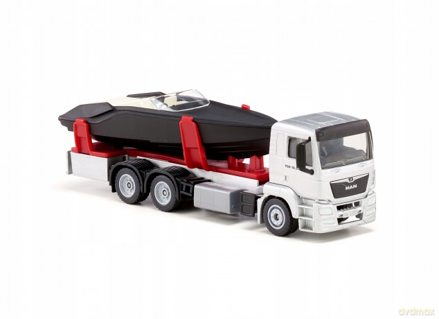 Siku Super - Ciężarówka MAN LKW z motorówką