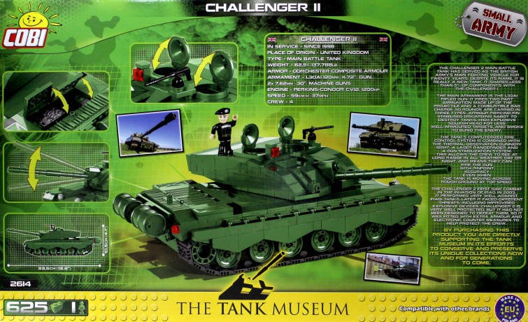 Small Army Challenger 2 brytyjski czołg podstawowy [KLOCKI]