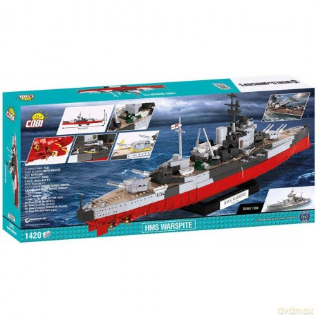 Small Army HMS Warspite brytyjski pancernik [KLOCKI]