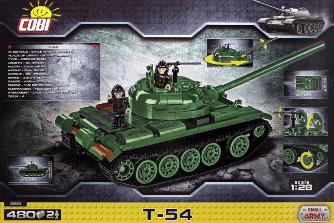 Small Army T-54 radziecki czołg podstawowy [KLOCKI]