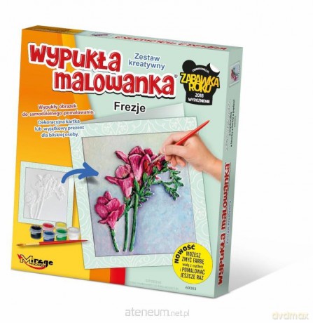Wypukła Malowanka - Kwiaty Frezje
