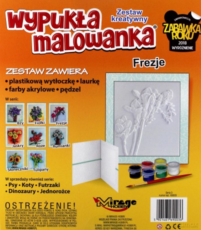 Wypukła Malowanka - Kwiaty Frezje