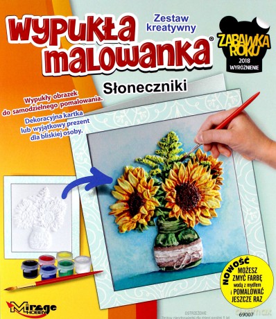 Wypukła Malowanka - Kwiaty Słoneczniki