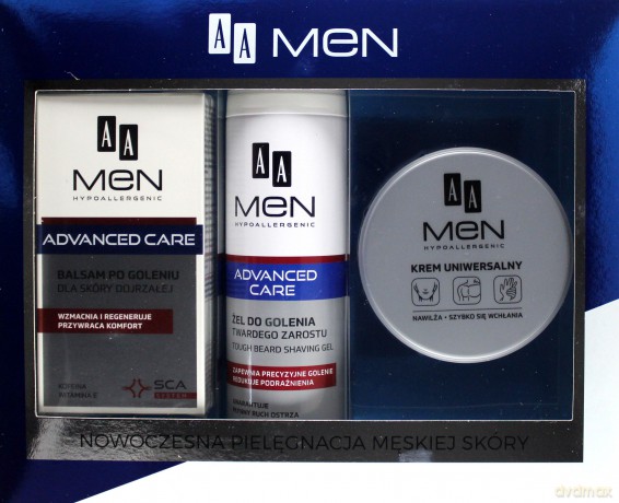 AA Men Adventure Care Zestaw prezentowy (balsam po goleniu 100ml + żel do golenia 200ml + krem 125ml)