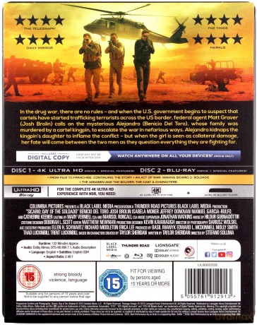 Sicario 2: Soldado (steelbook) [Blu-Ray 4K]+[Blu-Ray]