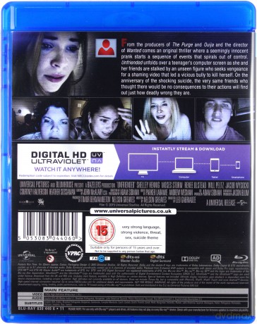 Śmierć z komputera (Unfriended) [Blu-Ray]
