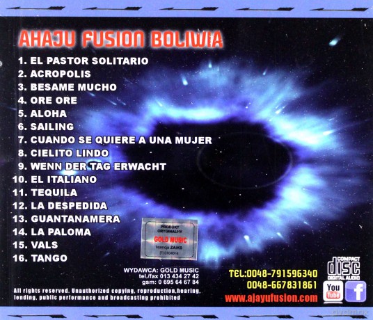 Ahaju Fusion Boliwia: The Collection vol. 2 [CD]
