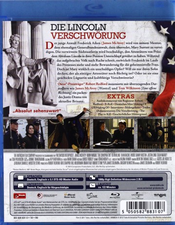 The Conspirator (Spisek) [Blu-Ray]