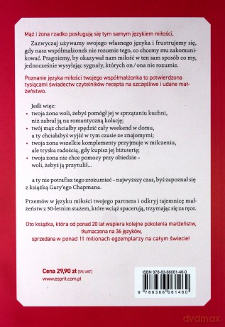 5 języków miłości. Tajemnica miłości na całe życie - Gary Chapman [KSIĄŻKA]