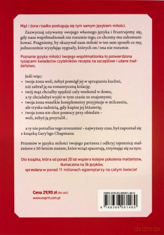 5 języków miłości. Tajemnica miłości na całe życie - Gary Chapman [KSIĄŻKA]