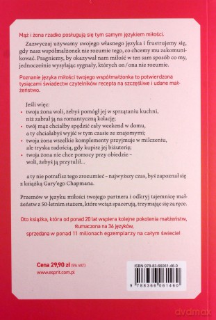 5 języków miłości. Tajemnica miłości na całe życie - Gary Chapman [KSIĄŻKA]