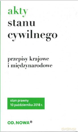 Akty stanu cywilnego [KSIĄŻKA]