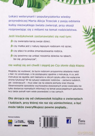 Czy słonie dają klapsy. Fascynujące rodzicielstwo zwierząt - Marta Alicja Trzeciak [KSIĄŻKA]