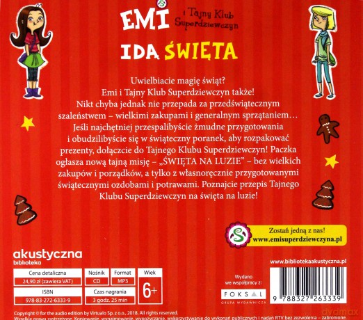 Idą święta Emi. Emi i Tajny Klub Superdziewczyn - Agnieszka Mielech [AUDIOBOOK]