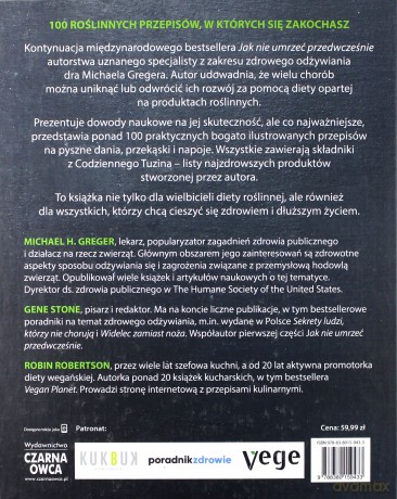 Jak gotować by nie umrzeć przedwcześnie - Michael Greger, Gene Stone, Robin Robertson [KSIĄŻKA]