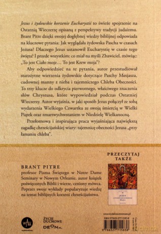 Jezus i żydowskie korzenie eucharystii - Brant Pitre [KSIĄŻKA]