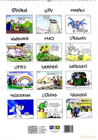 Kalendarz 2019 ścienny. Andrzej Mleczko [KALENDARZ]