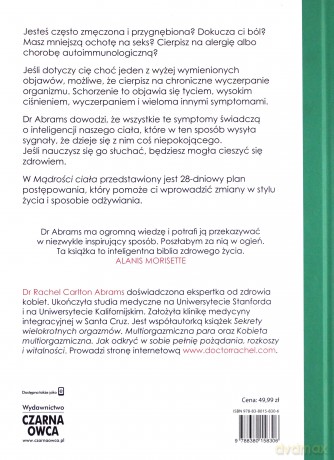 Mądrość ciała. Odkryj wrodzoną inteligencje swojego organizmu i ciesz się zdrowiem - Rachel Carlton Adams [KSIĄŻKA]