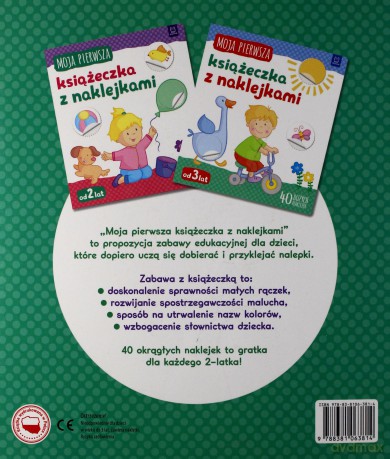 Moja pierwsza książeczka z naklejkami [KSIĄŻKA]