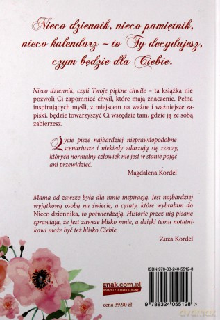 Nieco dziennik czyli twoje piękne chwile - Magdalena Kordel [KSIĄŻKA]