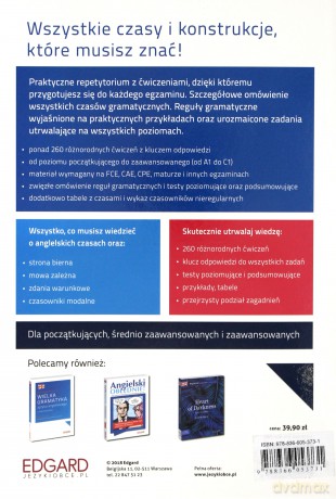 Wielkie kompendium czasów języka angielskiego z ćwiczeniami poziom A1-C1 - Ewelina Cieślak, Marcin Frankiewicz [KSIĄŻKA]