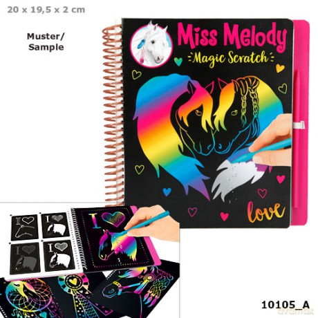 Zestaw kreatywny Magic scratch Miss melody