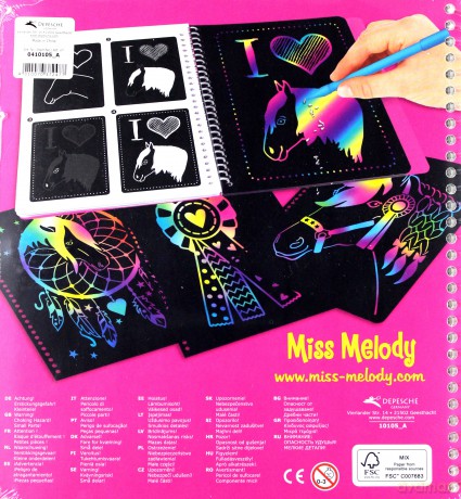 Zestaw kreatywny Magic scratch Miss melody