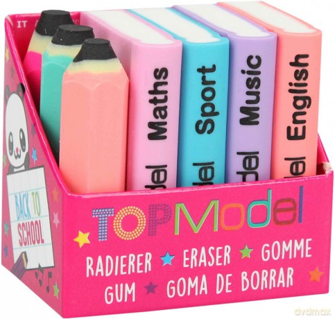 Zestaw mini gumek Topmodel 7 sztuk