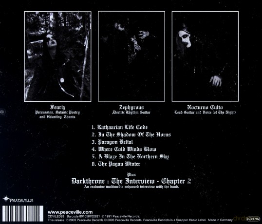 Darkthrone: Blaze In The Northern Sky [CD]