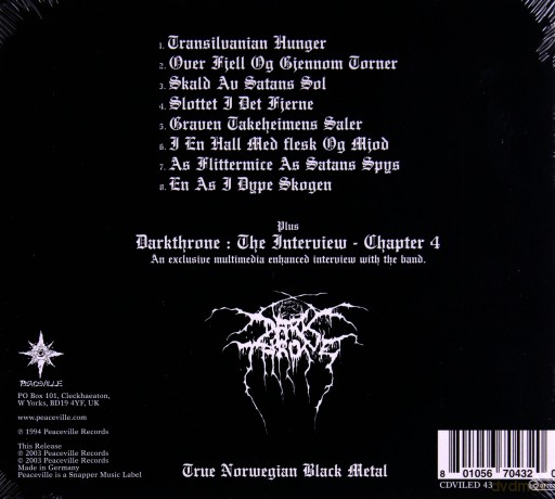 Darkthrone: Transilvanian Hunger [CD]