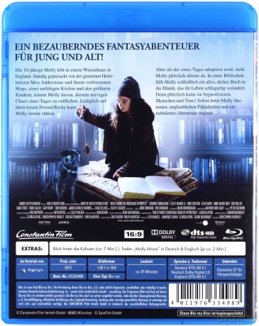 Molly Moon and the Incredible Book of Hypnotism [Blu-Ray]