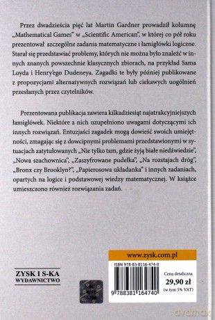 Moje ulubione zagadki matematyczne i logiczne - Martin Gardner [KSIĄŻKA]