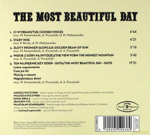 Exodus: The Most Beautiful Day [CD]