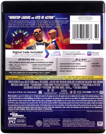 Spies in Disguise (Tajni i fajni) [Blu-Ray 4K]+[Blu-Ray]