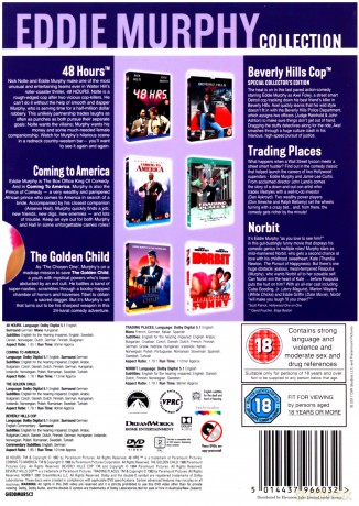 Eddie Murphy Collection: 48 Hours / Gliniarz z Beverley Hills / Książę w Nowym Jorku / Złote dziecko / Nieoczekiwana zmiana miejsc / Norbit [6DVD]