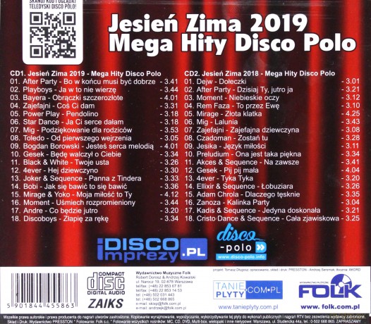 Disco Polo Mega Hits Jesień Zima 2019 [2CD]
