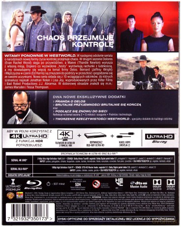Westworld Sezon 2 [3xBlu-Ray 4K]+[3xBlu-Ray]
