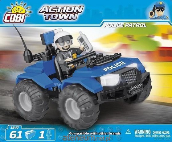Action Town Policyjny Quad Patrolowy [KLOCKI]