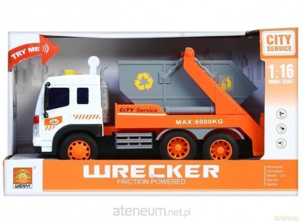 Auto ciężarowe światło/dźwięk śmieciarka