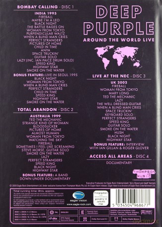 Deep Purple: Around The World Live (digipack) [4DVD]