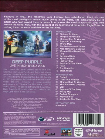 Deep Purple: Live At Montreux 2006 [HD-DVD]